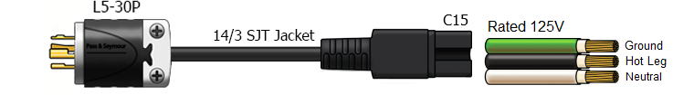 l6-30 to c15 power cord